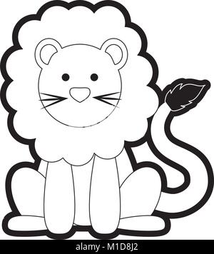 lion vector illustration Stock Vector