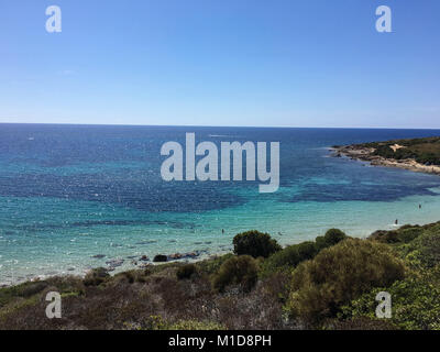 Beach near Carloforte on the Island of San Pietro, Sardinia - Italy Stock Photo