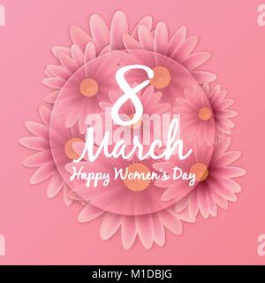 International women s day poster Stock Vector