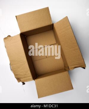 Empty cardboard box Stock Photo