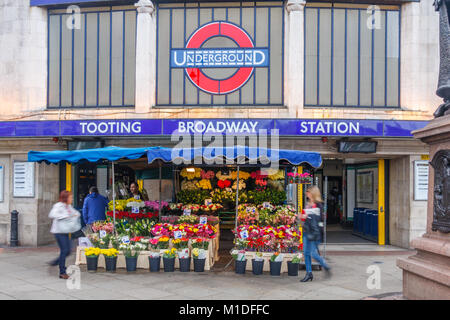 Tooting Broadway tube station, London, England, United Kingdom, UK Stock Photo