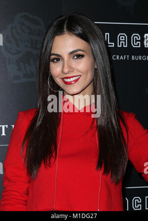 Katie Holmes and Victoria Justice Attend Black Tap Las Vegas Grand Opening at The Venetian Las Vegas  Featuring: Victoria Justice Where: Las Vegas, Nevada, United States When: 29 Dec 2017 Credit: Judy Eddy/WENN.com Stock Photo