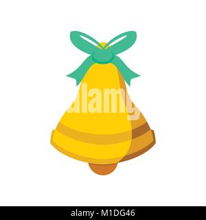 Bell Cyan Ribbon Vector Graphic Illustration Sign Symbol Design Stock Vector