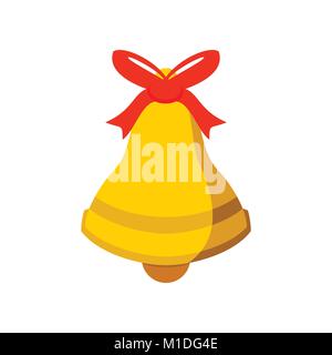 Bell Green Ribbon Vector Graphic Illustration Sign Symbol Design Stock Vector