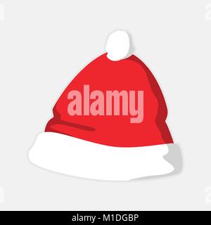 Christmas Warm Hat Vector Graphic Illustration Sign Symbol Design Stock Vector
