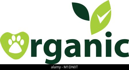 Organic Pet Food Stock Vector