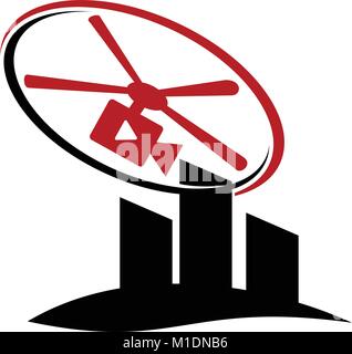 Aero Photography Stock Vector