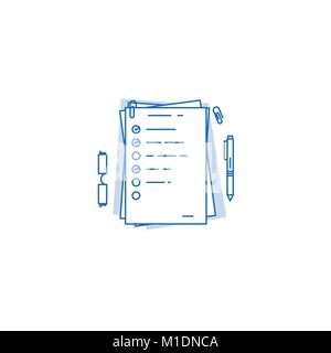 Agenda or check list Stock Vector