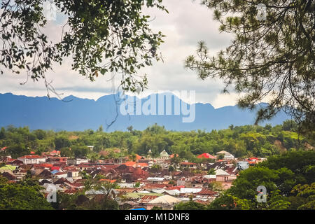 View of the Bukittingi town in Sumatra, Indonesia