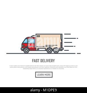 Fast delivery van Stock Vector