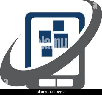 Mobile Phone App Center Stock Vector
