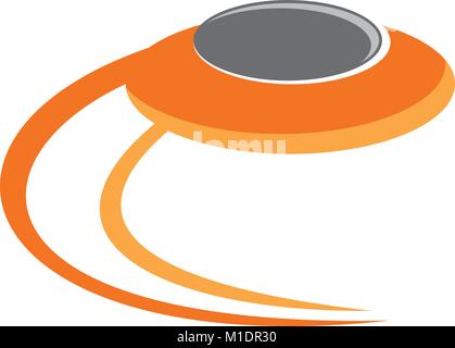 Ufo Logo Design Template Vector Stock Vector