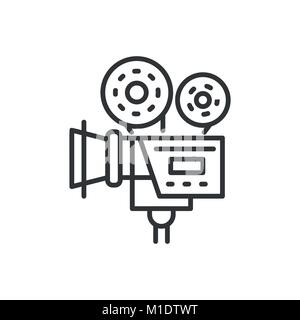Camera - line design single isolated icon Stock Vector