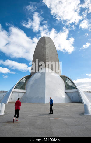 The Auditorio de Tenerife concert hall in Santa Cruz de Tenerife designed by the Spanish architect Santiago Calatrava. Stock Photo