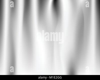 Abstract white background Vector White Satin Silky Cloth Fabric Textile Drape with Crease Wavy Folds. with soft waves and white fabric, waving in the  Stock Vector
