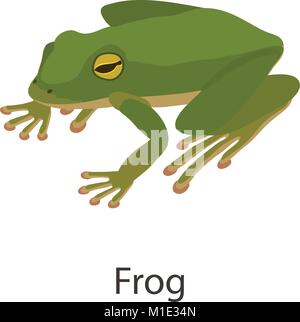 Frog icon, isometric style Stock Vector