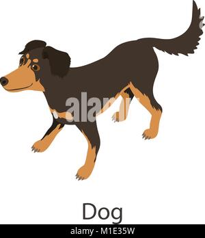 Dog icon, isometric style Stock Vector