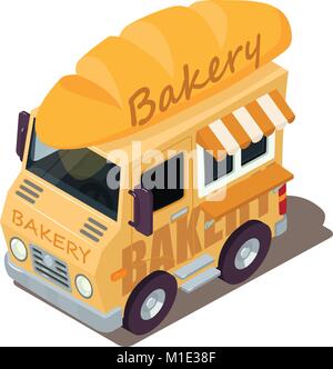 Bakery machine icon, isometric style Stock Vector