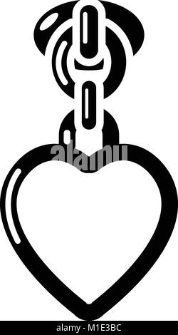Purse zip icon, simple style Stock Vector