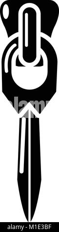 Coat zip icon, simple style Stock Vector