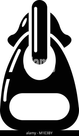 Snake clasp icon, simple style Stock Vector