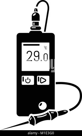 Digital tonometer icon, simple style Stock Vector