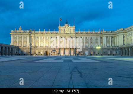 Madrid Royal Palace. Seat of the Spanish monarchy in central Madrid Stock Photo