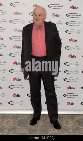 Henry Blofeld attending The Oldie of the Year Awards, at Simpsons in the Strand, central London. Stock Photo