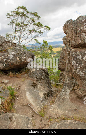 Hanging Rock, National Park near Melbourne, Victoria, Australia Stock Photo