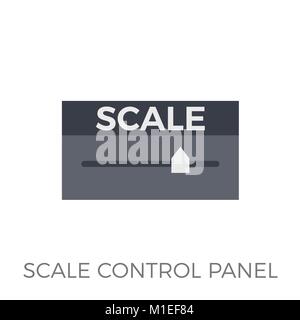 Scale Control Panel Icon Vector. Isolated on White Background. Trendy Flat Style. Stock Vector