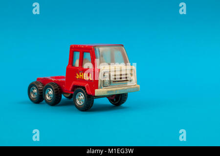 Collectible old toy Shell truck Stock Photo