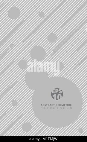 template gray color line with circle vector background for print web design brochure leaflet magazine poster Stock Vector