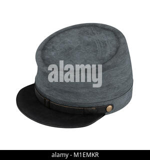 Civil War Confederate Cavalry Hat. American Confederate Kepi. Front