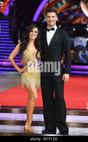 Aljaz Skorjanec, Janette Manrara  at The Strictly Come Dancing Live Tour Photocall,  Arena Birmingham, Birmingham. Stock Photo