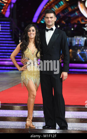 Aljaz Skorjanec, Janette Manrara  at The Strictly Come Dancing Live Tour Photocall,  Arena Birmingham, Birmingham. Stock Photo