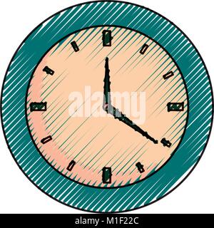 wall clock design Stock Vector