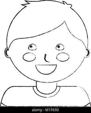 Cute boy face cartoon Stock Vector Image & Art - Alamy