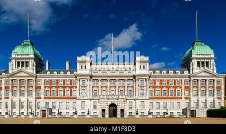 The facade of Admiralty House at Horse Guards Parade, London. Stock Photo