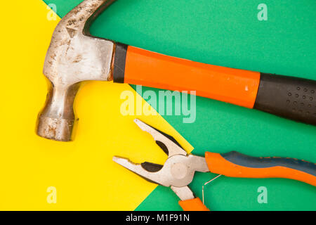 Tools for house reapair Stock Photo