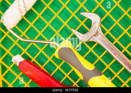 Tools for house reapair Stock Photo