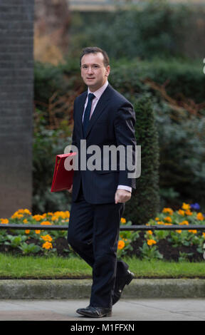 Downing Street, London, UK. 30th Jan 2018. Alun Cairns, Secretary of State for Wales, arrives for early Downing Street cabinet meeting. Credit: Malcolm Park/Alamy Live News. Stock Photo