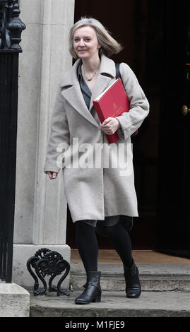 London, UK. 30th January, 2018. Elizabeth Truss Chief Secretary to the Treasury seen leaving 10 Downing street, London, UK Credit: RM Press/Alamy Live News Stock Photo