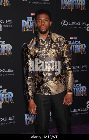 Chadwick Boseman  01/29/2018 The World Premiere of 'Black Panther' held at The Dolby Theatre in Los Angeles, CA  Photo: Cronos/Hollywood News Stock Photo