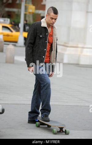 ***FILE PHOTO*** MARK SALLING DEAD OF APPARENT SUICIDE Mark Salling on the set of the tv show, Glee in New York City. April 29, 2011. Credit: Dennis Van Tine/MediaPunch Stock Photo