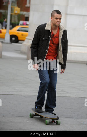 ***FILE PHOTO*** MARK SALLING DEAD OF APPARENT SUICIDE Mark Salling on the set of the tv show, Glee in New York City. April 29, 2011. Credit: Dennis Van Tine/MediaPunch Stock Photo