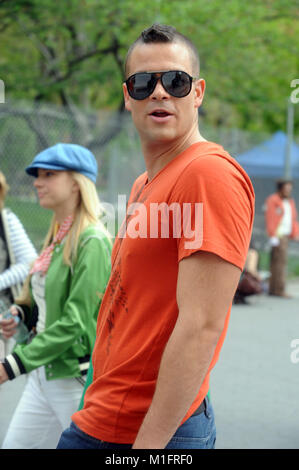 ***FILE PHOTO*** MARK SALLING DEAD OF APPARENT SUICIDE Mark Salling on the set of the tv show, Glee in New York City. April 29, 2011. Credit: Dennis Van Tine/MediaPunch Stock Photo