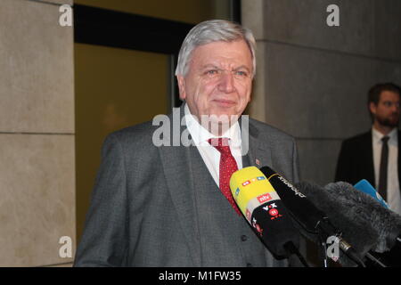 pictures of the fraktion talk fraktionssitzung, 30th january 2018, berlin germany, german political, in willy-brand-house featuringm, volker bouffier Stock Photo