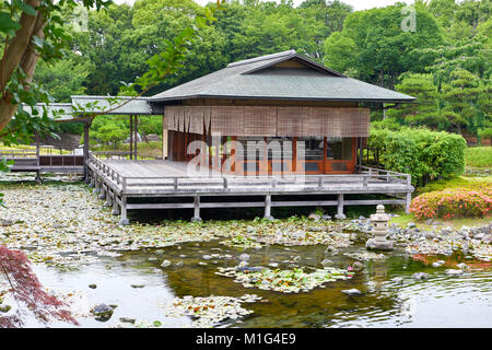 Shirotori traditional Japanese garden in Nagoya. Stock Photo