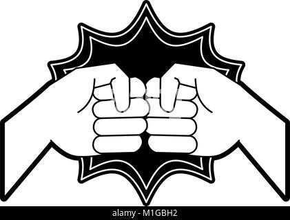 Bro fist symbol Stock Vector