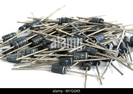 different radio electronic components Stock Photo